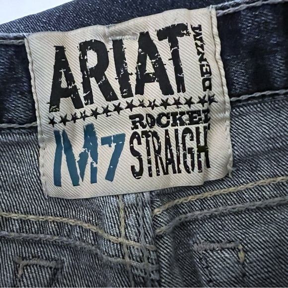 Ariat Men's M7 Rocker Straight Coltrane Stackable Straight Leg Jeans SZ 29x34 - Picture 5 of 10